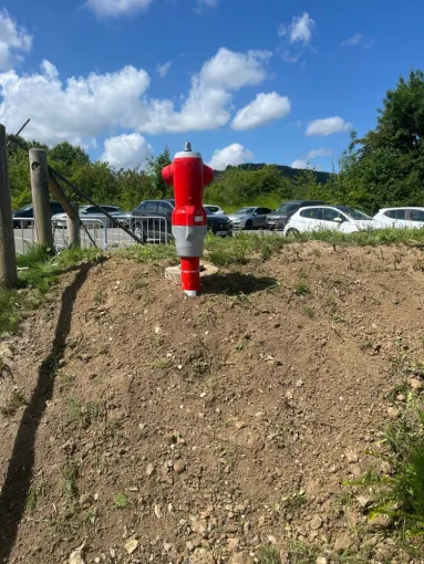 Remplacement d'un poteau d'incendie à Hodeng-au-Bosc, Amiens, RES'EAUX SERVICES