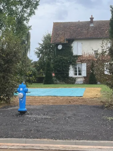 Installation d'une citerne souple 120 m3 Ă  CHAULNES, Amiens, RES'EAUX SERVICES