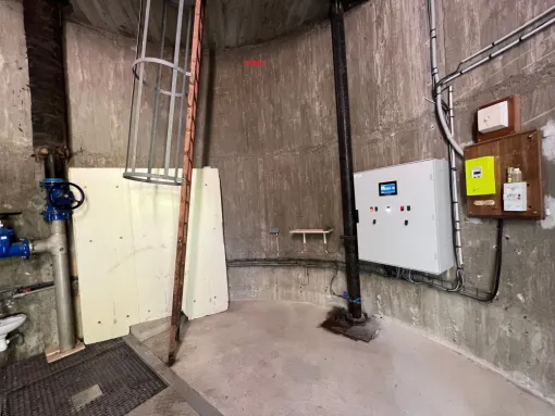 Remise aux normes électriques d'un château d'eau proche de ROYE, Amiens, RES'EAUX SERVICES