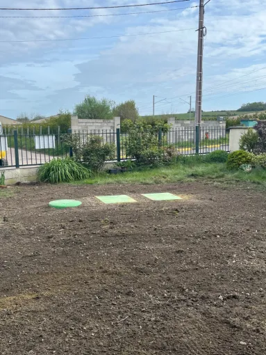 Création d'un assainissement non collectif proche d'Ailly Sur Noye, Amiens, RES'EAUX SERVICES