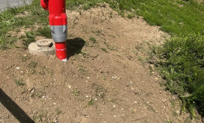 Remplacement d'un poteau d'incendie à Hodeng-au-Bosc, Amiens, RES'EAUX SERVICES