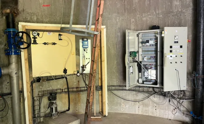 Remise aux normes électriques d'un château d'eau proche de ROYE, Amiens, RES'EAUX SERVICES