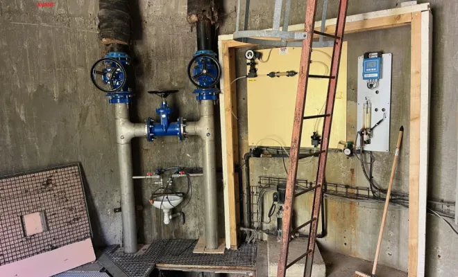 Remise aux normes électriques d'un château d'eau proche de ROYE, Amiens, RES'EAUX SERVICES